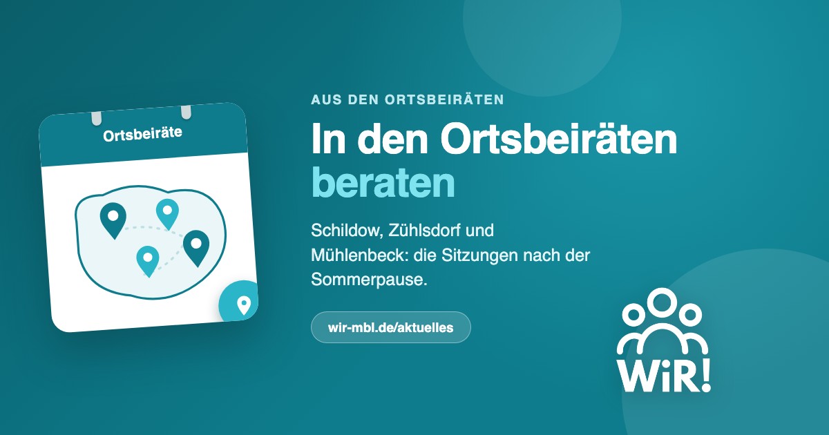 Bericht aus den Ortsbeiräten | August/September 2026
