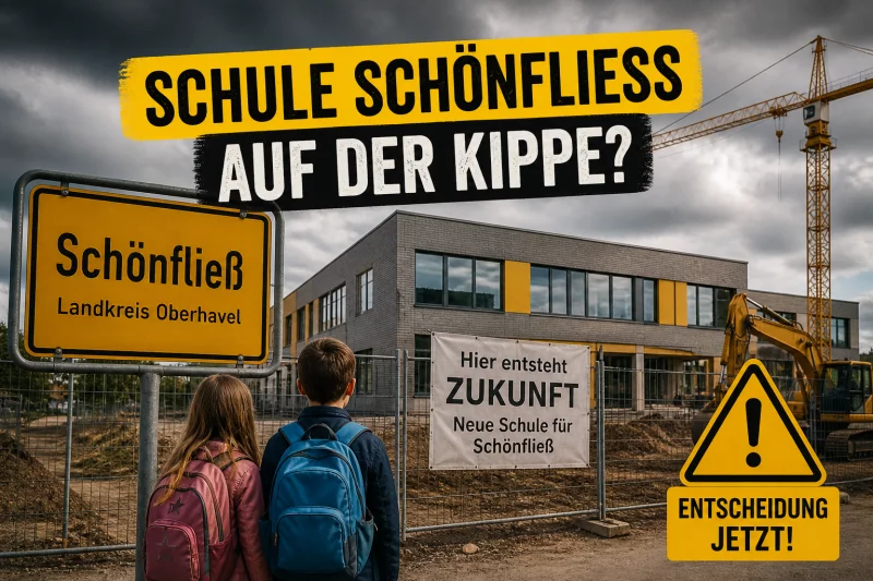 Schule Schönfließ auf der Kippe
