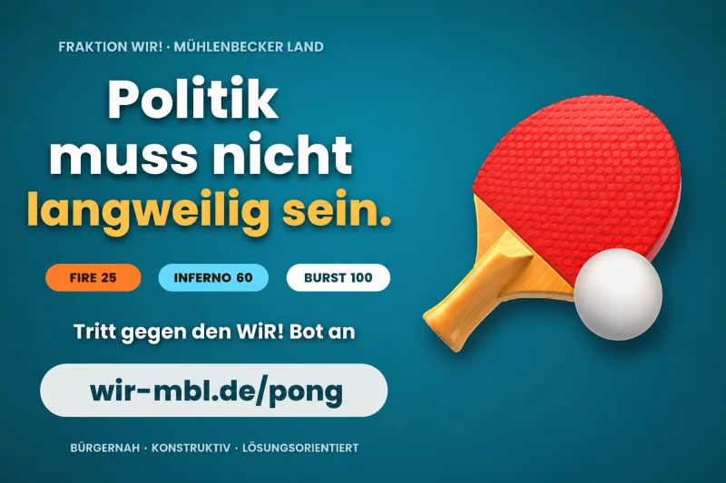 WiR! Pong -denn Politik muss nicht immer ernst sein.